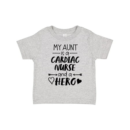 

Inktastic My Aunt is a Cardiac Nurse and a Hero Gift Toddler Boy or Toddler Girl T-Shirt