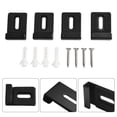 thumbnail image 3 of Kit de Clips pour Miroir 4 Pcs Kit de Fixation Murale pour Miroir de Salle de Bain Clips de Montage Sans Cadre avec Vis, 3 of 12