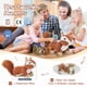 thumbnail image 4 of Animal de peluche Tezituor, linda ardilla con 3 bebés en su interior, 4 of 6