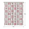 thumbnail image 5 of Pioneer Flower Floral Print Pattern Shower Curtain 72"x84" ,Bathroom Decorative Shower Curtains Set with 12 Hooks,Modern Waterproof Washable Shower Curtain, 5 of 6
