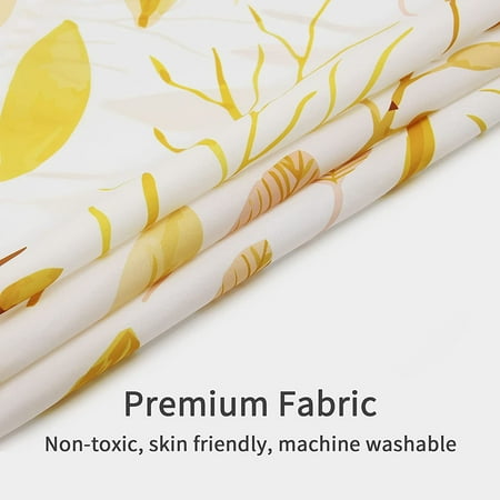 Netsengextra Wide Shower Curtain Liner 108 X 72 Fl Clawfoot Tub Gold Wrap Around For Bathroom Decor Abstract Tropical Fabric Oversized Set Canada Netsengextra Wide Shower Curtain Liner, 108 Shower Curtain Fabric By The Yard