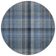 thumbnail image 2 of Addison Rugs Chantille Indoor/Outdoor Transitional Plaid Blue Washable Round Rug, 8' x 8', 2 of 6