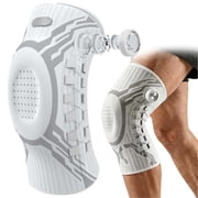 PeakFlex Knee Brace, Micro-Adjust Dial, Adjustable Compression Knee Support Brace for Men & Women, Breathable Anti-Slip Knee Stabilizer for Running, Workout, Hiking & Gym