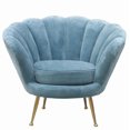 thumbnail image 1 of Heavenly Collection Blue Velvet Lounge Chair, 1 of 1