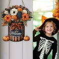 thumbnail image 4 of Uxgjfwu Pumpkin Welcome Sign, Wooden Hanging Decoration for Halloween Festival, Front Door Porch Decor, Fall Thanksgiving Harvest Decor, 4 of 5