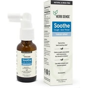 Angle View: Sore Throat Spray | Allergy Cough Inflammation Relief Daily Immune Support With Cooling, Natural And Calming Slippery Elm, Echinacea & Chamomile Extracts (1 Fl Oz)