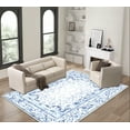 thumbnail image 7 of Artnice Floral Rugs for Living Room 5x7, Machine Washable Area Rugs Non Slip, Boho Blue Rugs Vintage Indoor Carpet Mats for Home Decor, 7 of 7