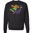 thumbnail image 2 of Inktastic Music Notes Musical Adult Sweatshirt, 2 of 4