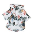 thumbnail image 2 of Walbest Pet Summer T-Shirts Hawaii Style Floral Dog Shirt Hawaiian Printed Pet T-Shirts Breathable Cool Clothes Beach Seaside Puppy Shirt Sweatshirt for X-Small to XX-Large Dog, 2 of 7