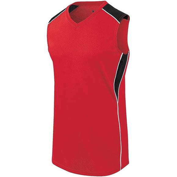 Ladies Dynamite Jersey - Scarlet, Black & White - Small