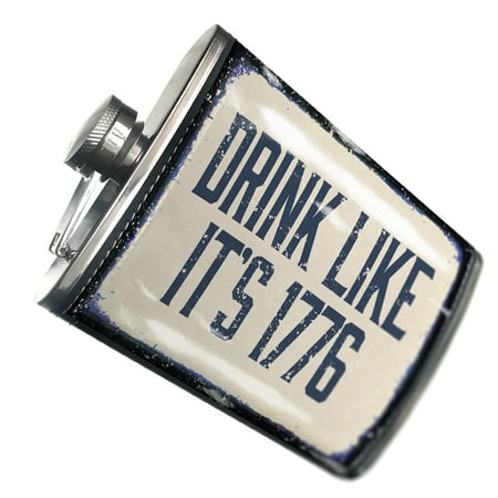 

NEONBLOND Flask Drink Like It s 1776 Fourth of July Aging Vintage Blue