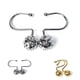 thumbnail image 3 of Anillos de cortina de ducha Ganchos Bola de rodillo fácil Cortina de ducha de baño Anillos de metal Ganchos 12 Piezas Methold HA0136-01B, 3 of 6