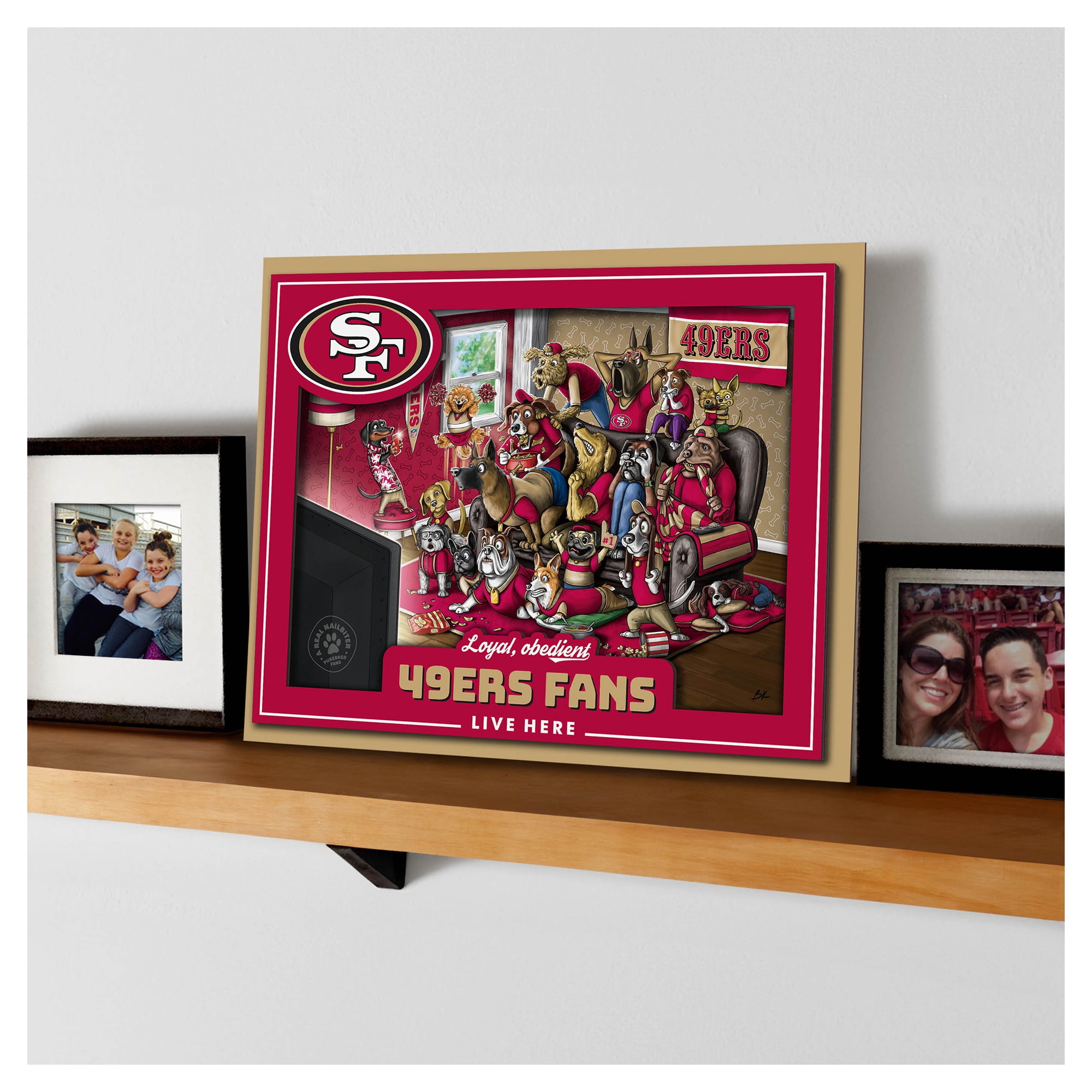 IDNA San Francisco 49ers 13.25" x 17.25" Purebred Fans Wall Art