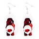 thumbnail image 1 of Pendientes colgantes Xihbxyly de cuero diseño personalidad moda navideña, 1 of 1