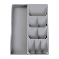 Vikakiooze Kitchen Drawer Organizer Silverware Organizer For Kitchen Storage Tray Box For Cutlery Spoon Knife And Fork Partition Storage