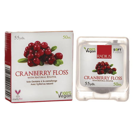 Radius Cranberry Floss with Natural Xylitol 55 (Best Dental Care Products)