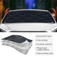 thumbnail image 4 of Kdxio Black Fish scales Print Front Windshield Sun Shade,Folding Auto Sunshade for Car Truck SUV-Small, 4 of 7