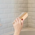 thumbnail image 6 of Floor Brush Shower Scrubber Bathroom Cleaning Extendable Handle Grout Wood, 6 of 6