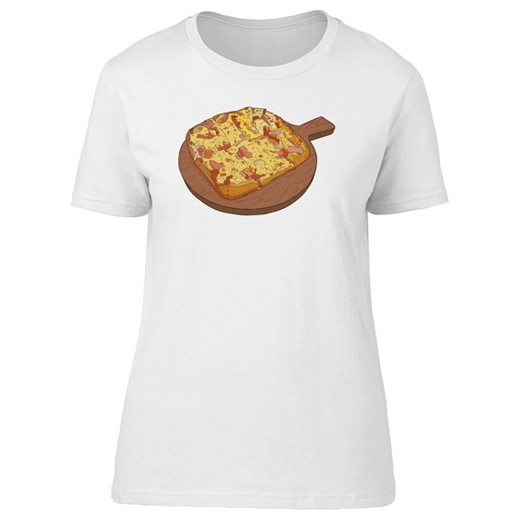 Pizza On Wooden Ball Food Tee Men's -Image by Shutterstock
