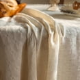 thumbnail image 2 of XmhyTop-A Mantel cuadrado texturizado beige de 60 x 60 cm, 1 pieza para decoración rústica de granja, estilo B, 2 of 5