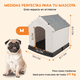 thumbnail image 3 of Casa para Perro Poli Pets Berlín Gris Mediana con Piso Elevado, Rejillas de Ventilación y Diseño Sellado, 3 of 6