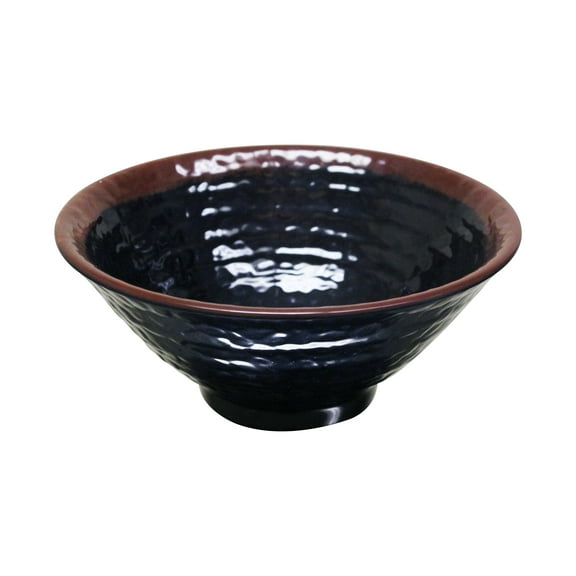 Excellante Tenmoku Melamine Dinnerware Collection 30 Oz, 7 1/2" Soup Bowl, Comes in Dozen