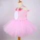 thumbnail image 5 of Vestido de tutú de conejo rosa para niñas, disfraz de conejito de Pascua, vestido de princesa de tul para fiesta de cumpleaños de niños, ropa de disfraces de animales para Halloween, 5 of 5