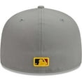 thumbnail image 4 of Men's New Era Gray Los Angeles Dodgers Color Pack 59FIFTY Fitted Hat, 4 of 5