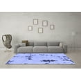 thumbnail image 3 of Ahgly Company Indoor Round Abstract Blue Modern Area Rugs, 7' Round, 3 of 4