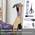 thumbnail image 6 of Purple Tool Set,223-Piece Tool Sets for Women,Tool Kit with 13-Inch Wide Mouth Open Purple Tool Bag,The Basic Tool Set is Perfect for Home Maintenance, 6 of 6