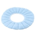 thumbnail image 2 of Funda para asiento de inodoro, cálida, suave, cómoda, lavable, reutilizable, antideslizante, reemplazo de almohadilla para asiento de inodoro, color azul, 2 of 5