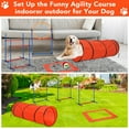 thumbnail image 6 of Dog Agile Training Equipment, 87-Piece Dog Obstacle Course Training Starter Kit with Tunnel,Adjustable Dog Hoop,Weave Poles, Jump Ring, Pause Box, Toy Balls and Storage Bag, 6 of 7