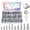 Silver, variant on 300Pcs Metric Flange Bolts Assortment, M6 M8 M10 Flange Hex Bolts and Nuts Washers Kit, 304 Stainless Steel Serrated Flange Nuts and Bolts, M6x1.0, M8x1.25, M10x1.5 (12mm to 30mm)(Silver)