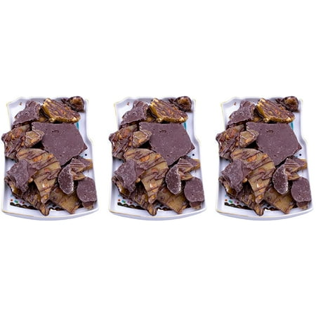 product image of Chocolate Drizzled Peanut Brittle 1.5 lbs - Triple Holiday Pack of 8 oz Boxes