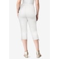 thumbnail image 2 of Roaman's Women's Plus Size Comfort Stretch Lace Up Capri Jean, 2 of 3