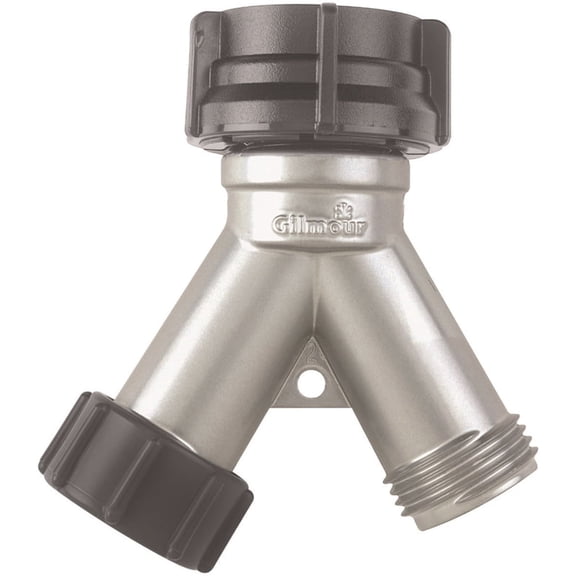 Gilmour Zinc Threaded Double Male Y-Hose Connector