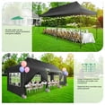 thumbnail image 3 of HOTEEL Heavy Duty 10x30 Commercial Tent,Pop up Canopy for Parties,Wedding,Waterproof Gazebos with 8 Sidewalls,Black, 3 of 11