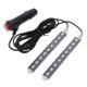 thumbnail image 5 of 2x Luz Interior Coche 18 LED, Tira LED Coches RGB, Impermeable, Led Iluminación Decoración Interior de Coche, Tiras LED USB Iluminación 2 piezas de luz azul 9 LED Soledad Atmosphere Lamps Interior nuevo, 5 of 9