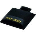 thumbnail image 1 of N'icePackaging - 200 Qty 10 KT Gold Imprinted Black 1" x 1" Vinyl Puff Pad Earring Cards - for Display & Sales - Clip/Wire/Post Earrings, 1 of 1