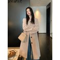 thumbnail image 5 of Elegante chaqueta de esquileo larga AYUNSUE para mujer, abrigo de invierno 100 % lana, ropa de mujer, abrigos de piel de moda, chaqueta femenina, 5 of 5