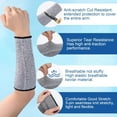 thumbnail image 3 of LoonWear 2025 Latest Model 21厘米防割袖套，用于保护手臂，防咬前臂保护器，用于薄皮肤和阳光照射的园艺袖套，用于厨房、花园、晒伤的安全臂套（灰色）, 3 of 5