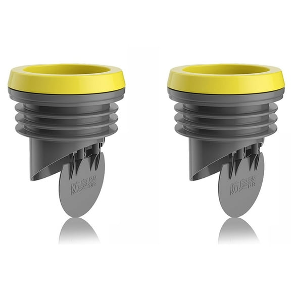 2X Toilet Flanges Wax Rings with Prevent Backflow Valve - Thick Wax Bowl Ring Fits 3.2-4 Inch Waste Lines