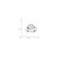 thumbnail image 5 of 14K White Gold Ring Band Signet 9.0x9.0mm Closed Back, Size 9, 5 of 5