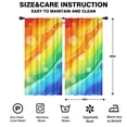 thumbnail image 2 of Blackout Kids Curtains,Rainbow Tie Dye Wave Pattern Childrens Insulated Curtains Set Of 2,Bedroom Essentials,Toddler Room Decor 42"x84", 2 of 5