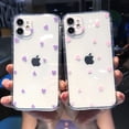 thumbnail image 5 of Fashion Love Heart Transparent Soft Phone Case For iPhone 11 13 14 Pro MAX X XS XR 12 Mini 7 8 plus SE2020 Cute Wave point Cover, 5 of 5