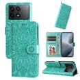 thumbnail image 3 of Funda tipo cartera GANGXUN para Xiaomi Poco F6 Pro , diseño girasol, cuero PU, soporte, cierre magnético, tarjetero, 3 of 5
