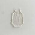 thumbnail image 4 of Delliss Baby Girls Spaghetti Strap Bodysuit Summer Cotton Sleeveless Romper Breathable Tank Top Jumpsuit, 4 of 7