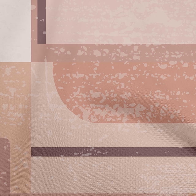 oneOone Cotton Poplin Rose Brown Fabric Geometric Abstract Random Shapes Craft Projects Decor Fabric Printed By The Yard 56 Inch Wide