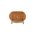 thumbnail image 3 of Pemberly Row Traditional 5-Piece Patio Garden Table Set in Natural Oil, 3 of 15