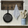 thumbnail image 4 of HBCY Creations Rustic Wall Mounted Coat Rack Shelf, Brown, 4 of 9